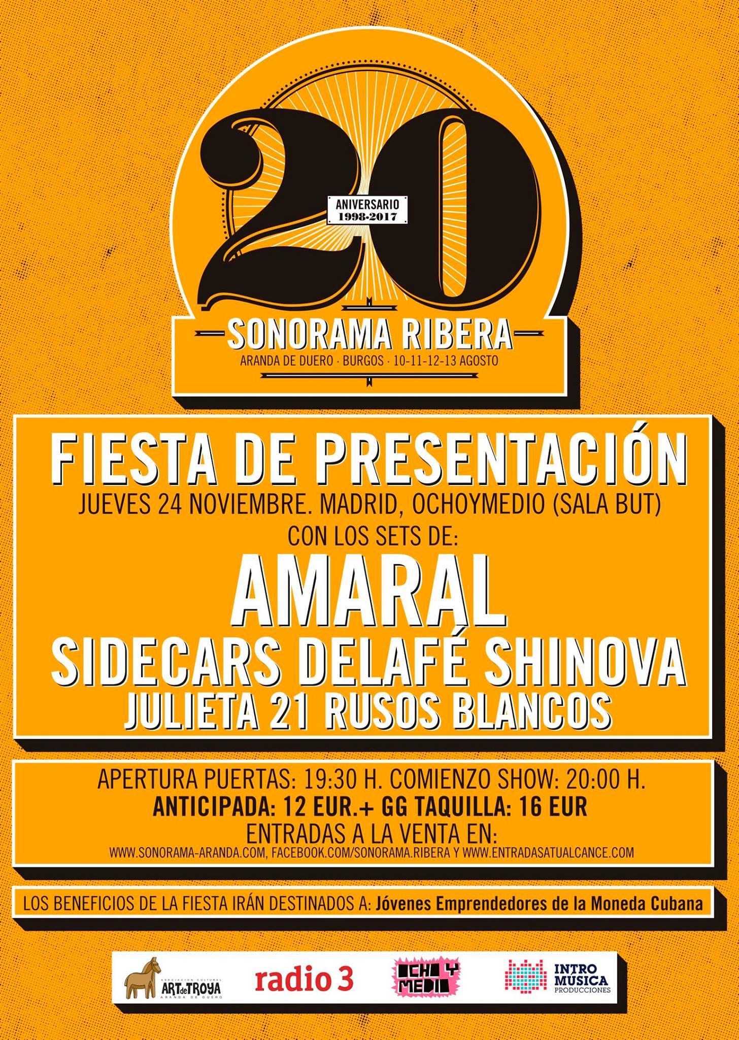 Fiesta Presentación 20 Aniversario Sonorama Ribera