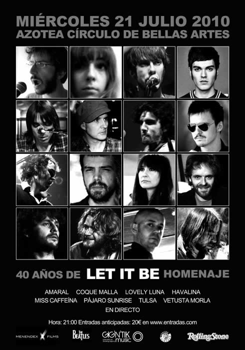 Cartel Del Homenaje A Let It Be