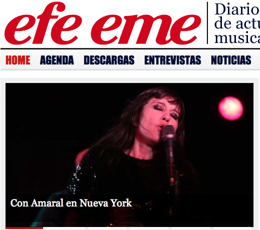 Entrevista en Efe Eme Amaral
