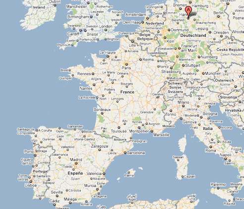 Hannover, Visto En Google Maps