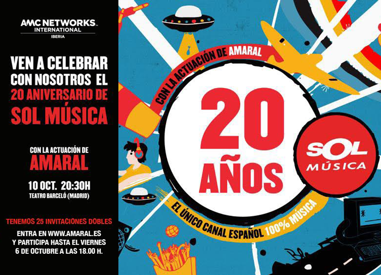 INVITACIONES ANIVERSARIO SOL MÚSICA